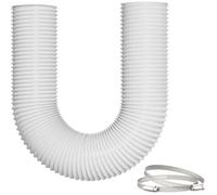 Gaine VMC 100mm 2 5m Blanc Tuyau Ventilation Flexible Isolé Réduction du Bruit pour Sèche-Linge Climatiseur Mobile et Blanc