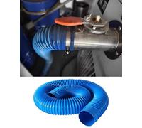 Gaine Vmc Tuyau D'échappement Industriel en Silicone Haute Température (1, 3, 6, 9, 12 Po), Conduit D'air Flexible Isolé en Aluminium pour Sécheuse, Rallonge de Tube(1.5m(5ft/59"),D 80mm(3.15"))