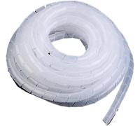 Gaines de câble, Gaine de câble spiralée, tube protection transparent noir 4 mm à 30(Transparent White,4mm x 25 meter)