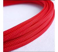 Gaines de câbles Extensibles en Pet de 10 m - Protection de câbles en Fil tressé Plat et serré(Red,16mm)
