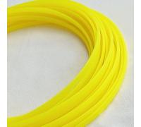 Gaines de câbles Extensibles en Pet de 10 m - Protection de câbles en Fil tressé Plat et serré(UV Yellow,4mm)