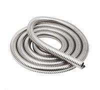 Gaines de Câbles,Gaine Cable Informatique 1pcs 1 Mètre De Longueur en Acier Inoxydable 304 Tube Métal Tuyau Fileté Câble Flexible Protection(ID 100mm x 1M)