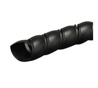 Gaines de Câbles,Gaine Cable Informatique Gaine de Protection Flexible en Spirale for câbles 1, 3 ou 5 mètres (10 mm/16 mm)(Black,10mm,5m)