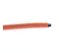 Gaines de Câbles,Gaine Cable Informatique Manchon de câble tressé 5M, 3.0mm 4mm, Simple Pet Extensible en Nylon for Clavier données USB, Gaine Protection, enveloppe Fil(Orange,4mm)