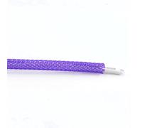 Gaines de Câbles,Gaine Cable Informatique Manchon de câble tressé 5M, 3.0mm 4mm, Simple Pet Extensible en Nylon for Clavier données USB, Gaine Protection, enveloppe Fil(Purple,4mm)