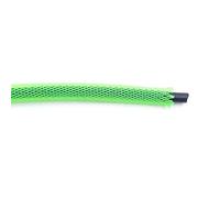 Gaines de Câbles,Gaine Cable Informatique Manchon de câble tressé 5M, 3.0mm 4mm, Simple Pet Extensible en Nylon for Clavier données USB, Gaine Protection, enveloppe Fil(Green,4mm)
