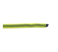 Gaines de Câbles,Gaine Cable Informatique Manchon de câble tressé 5M, 3.0mm 4mm, Simple Pet Extensible en Nylon for Clavier données USB, Gaine Protection, enveloppe Fil(Yellow,4mm)