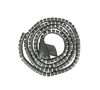 Gaines de Câbles,Gaine Cable Informatique Tube en Spirale De 5 Mètres PE Masquer Organisateur Flexible Tuyau D'enroulement Traité Câbles Manchons Cordon Rétractable DIA 15mm(Gray)