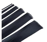 Gaines de Câbles Réutilisable Gaine tressée isolée Noire de 10M, 4 à 30mm, Manchon Protection Presse-étoupe en Fil Pet serré, Tube Nylon Ignifuge(25mm)