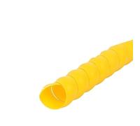 Gaines de Câbles Réutilisable Organisateur de Ligne 1/2/5 mètres 8mm 10mm, Protection Tuyau, enveloppe en Spirale Flexible, Fil câble d'enroulement, Manchon, Tube Couverture(Yellow,ID 10MM_5 Meters)
