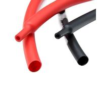 Gaines de Câbles Réutilisable Tube thermorétractable 3:1 de 10/50 mètres, avec Colle en polyoléfine, Assortiment Tubes thermorétractables, Gaine câble métallique(12.7mm-10Meters,Black)