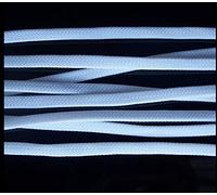 Gaines Extensibles en Pet de 10 m - Protection de câbles tressée Plate de Type Peau de Serpent for câbles de 1 mm à 18 mm(White,10mm)