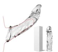 Gaines pour Pénis Extenseur de Pénis pour Homme,Manchon de Pénis Réduire la Sensibilité Retardant Éjaculation Jouet Sexuel pour Hommes Femme Couples