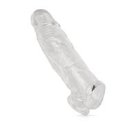 Gaines pour Pénis Homme Manchon Penis - 17cm Extenseur Pénien Gaines de Pénis Homme pour agrandir et allonger le pénis,Gaine Penien avec Anneaux de Pénis Testicules Cockring