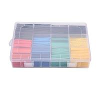 Gaines thermorétractables Klanata, Assortiment de 530 pièces, Gaines thermorétractables isolantes 660 V, kit de Gaines de câbles pour câblage électrique