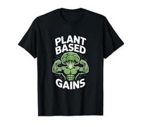 Gains végétariens à base de brocoli végétarien bodybuilder végétalien T-Shirt