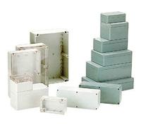 Gainta G218C Boîtier en polycarbonate étanche Gris clair avec couvercle transparent 222 x 146 x 55 mm