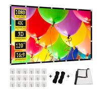 GAINVANE Miracle-120-Silkmilk-US Écran de projection 4K 16:9 HD arrière pliable double face portable pour intérieur et extérieur