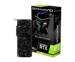 Gainward Europe 4710562242881 Carte Graphique Nvidia GeForce RTX 3080 Phantom+ 10Go, Black