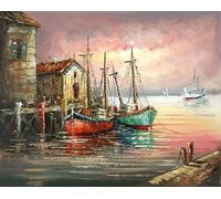 Gaira Painting by Numbers Voilier dans le port