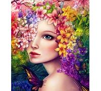 Gaira Peinture par numéros Fleurs dans les cheveux 1