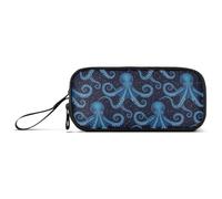 GAIREG Blue Animal Trousse à fond plat pour artistes | Trousse à crayons avec poches intérieures solides, construction légère, peut contenir 30 à 75 stylos fins pour l'université
