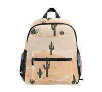 GAIREG Desert Cactus Sac à dos pour petite fille avec étiquette nominative, mini sac à dos d'école, sac de voyage, Cactus du désert, 6-8 Years, Sacs à dos mignons