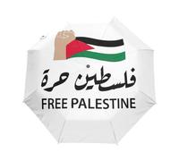 GAIREG Free Palestine Parapluie Arabe Pliable Ouverture Automatique Compact Léger Parapluie Voyage Parapluie pour la Pluie