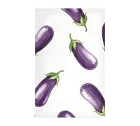 GAIREG Lot de 4 essuie-mains absorbants imprimés violets aubergines blanches, 71 x 45,7 cm