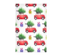 GAIREG Lot de 6 torchons à vaisselle en vrac Motif sapins de Noël Motif voitures vintage Rouge 71 x 45 cm