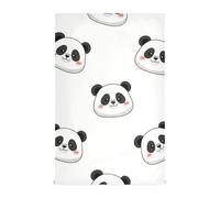 GAIREG Lot de 6 torchons de cuisine absorbants imprimés panda mignon, 71,1 x 45,7 cm, blanc