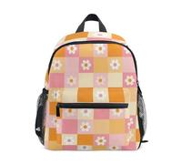 GAIREG Sac à dos à carreaux rose pastel pour petite fille avec étiquette nominative, sac à dos de voyage pour petit enfant, Carreaux rose pastel, 3-5 Years, Sacs à dos mignons