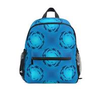 GAIREG Sharks Sac à dos bleu brillant pour petite fille avec étiquette nominative, mini sacs à dos d'école pour enfants, Requins lumineux bleu sous l'eau, 3-5 Years, Sacs à dos mignons