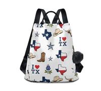 GAIREG Texas State Pride Sac à dos à accès arrière pour voyage | Sac à dos imprimé intégral en polyester, 33,4 x 15,9 x 38,1 cm, 17 L, rangement spacieux pour le travail