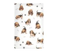 GAIREG Torchon blanc avec empreintes de pattes de chiens mignons, 71,1 x 45,7 cm
