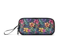 GAIREG Trousse à crayons à motif de fleurs tropicales, profil fin à | Trousse à crayons avec poches intérieures en maille, bien triée pour les anniversaires, 2 L, 22 x 9 x 11 cm, 155,9 g