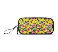 GAIREG Trousse à crayons avec fermeture éclair Jaune | Trousse prête à l'emploi pour garçons, avec poches intérieures solides, disposition facile d'accès pour un transport