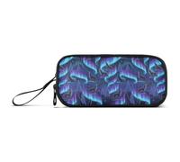 GAIREG Wolf Aurora Trousse à crayons gain de place pour étudiants | Trousse à crayons pour Noël, debout et nylon, avec poches intérieures en maille, imprimé intégral