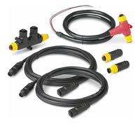 GaiRen NMEA 2000 Kit de démarrage pour câbles dorsaux Câbles de chute Double Tees Terminateurs Marine Réseau 2K pour Lowrance Simrad Garmin Dual Device