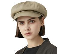 Gajaous Chapeaux Newsboy Classiques, Chapeaux Plateaux Newsboy de Deux Tailles pour Hommes et Femmes, Casquette de Boulangère à la Mode Beret Cap
