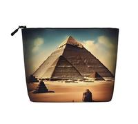 GaJher Dreaming of the Pyramids of Khufu Faux Trousse de maquillage en chanvre - Votre solution unique pour les produits de toilette de voyage et le rangement quotidien des cosmétiques - Pochette à
