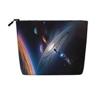 GaJher Un univers fascinant Faux Trousse de maquillage en chanvre - Votre solution unique pour les produits de toilette de voyage et le rangement quotidien des cosmétiques - Pochette à fermeture