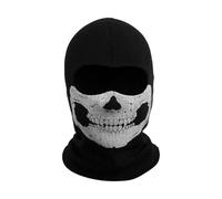 GAJUS 1PCS Cagoule crâne, masque fantôme, masque Call of Duty, noir, masque intégral, équitation, skateboard, snowboard, costumes de jeu de rôle, même taille.