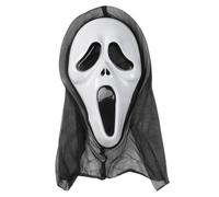 GAJUS 1PCS Ghost Mask - Scream Mask - Ghost Face Scary Costume for Halloween and Carnival, Suitable for Men and Women
