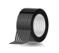 GAJUS 8 Pièces Ruban Adhésif Noir 3 mm pour Tableau Blanc, Bande d'Art Graphique pour École et Bureau, Adhésif Décoratif pour Tableaux (Noir, 8 Pièces)