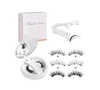 GAJUS Ciglia Finte Magnetiche Naturali, Ciglia Finte Magnetiche riutilizzabili con applicatore, non c'è bisogno di colla magnetica per Ciglia facile da indossare e rimuovere