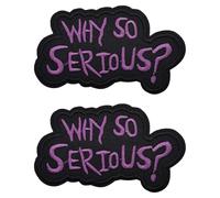 GAJUS Patch Why So Serious? - Patch PVC Drôle avec Dos | Pour Sac à Dos, Veste & Uniforme | Moral Amovible