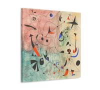 GAJUST Abstrait Grotesque Joan Miro André Breton, Constellations (M. 261 ; C. Bk. 58), 1959, Affiche d'art de peintre Impression sur toile Peinture décorative ; Cadre ; 30 x 30 cm