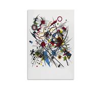 GAJUST Kandinsky Poster de peinture abstrait Lithographie Fur Die Vierte Bauhausmappe (1922) Wassily Kandinsky, impression sur toile, sans cadre, 50 x 75 cm