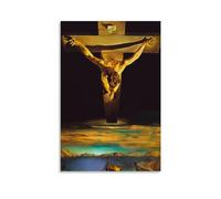 GAJUST Poster du Christ Salvador Dali Cristo De San Juan De La Cruz, peinture du peintre espagnol Salvador, impression sur toile, sans cadre, 30 x 45 cm